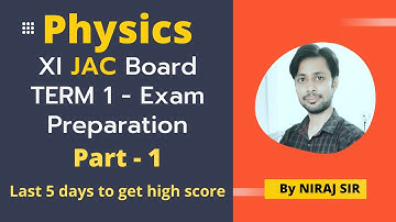 Jac Board 11th physics model set 1 2022 Solution || Part 1 || By Niraj Sir || The Science Vision