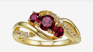 Gold elegant design/gold different stone color/gold rings unique design/stone rings design