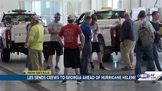 LES sends crews to Georgia as Hurricane Helene prepares to make landfall