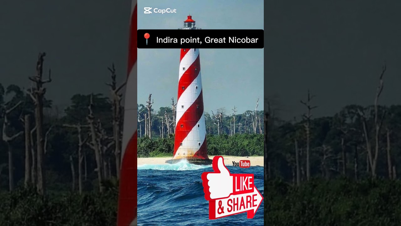 India's IN southernmost point Indira point, Great Nicobar 🌊