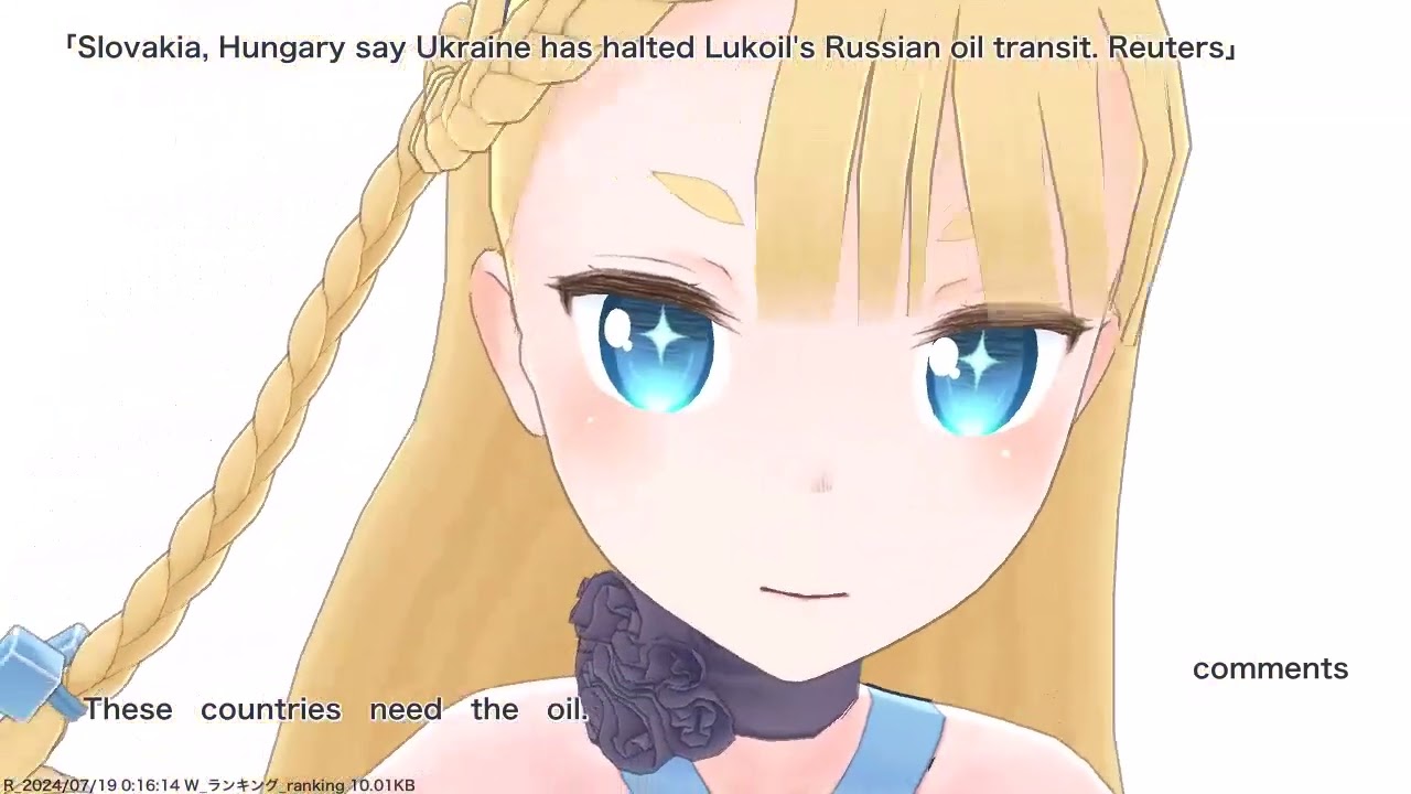 Slovakia, Hungary say Ukraine has halted Lukoil's Russian oil transit. Reuters,etc
