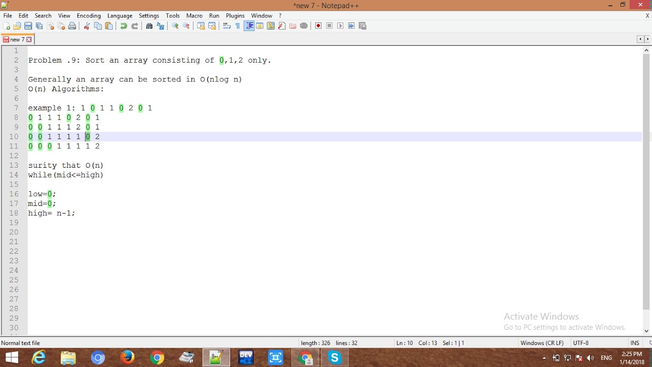 Sort Array Of 0 And 1 Leetcode Javascript