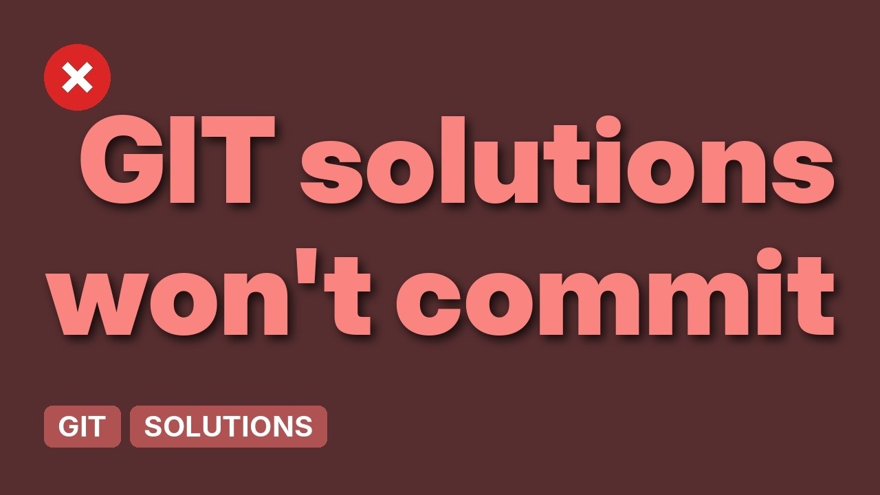 Git won't commit staged changes (3 Solutions!!) - YouTube