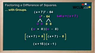 WCLN - Difference of Squares with Groups