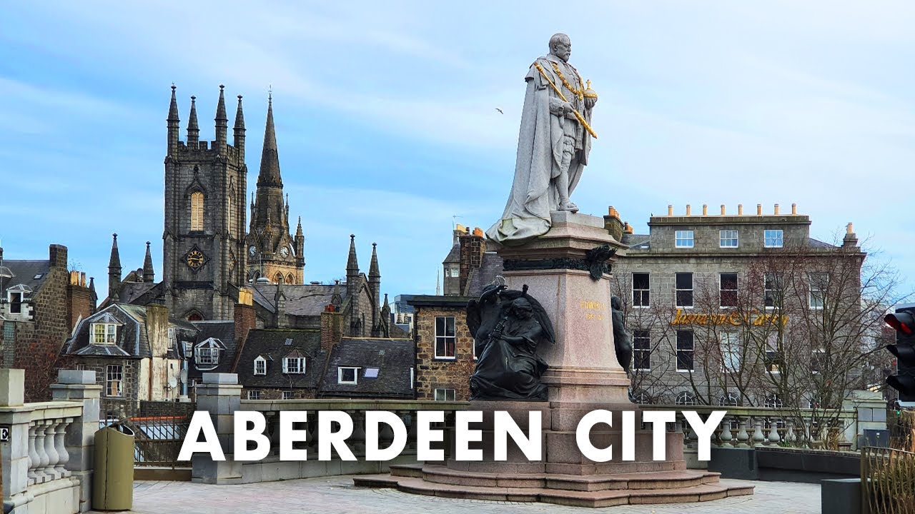 ABERDEEN City | Scotland's GRANITE CITY | Walking Tour| 4K