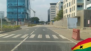 Driving from Accra Sports Stadium to Airport City Marina Mall Accra Ghana 🇬🇭