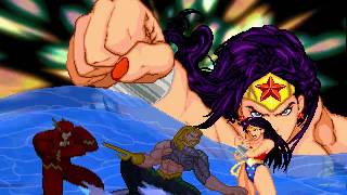 Batman & Wonder Woman Vs. Aquaman & The Flash (Justice League Training)