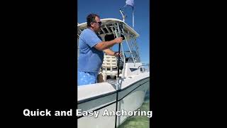 Flush Mount Quick Release Island Anchor Shallow Water Anchor Pole Holder