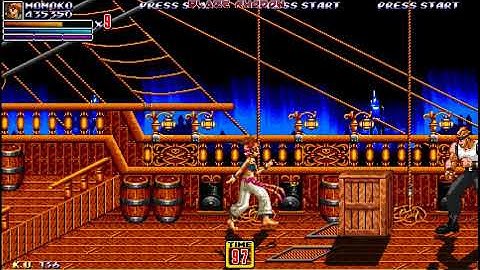 Streets of Rage 2X Megamix (OpenBoR) Momoko, 3rd stage gameplay alpha test #1