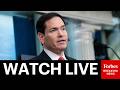 LIVE: Rubio, Leavitt Hold White House Press Briefing After U.S. & Iran Exchange In Strait Of Hormuz