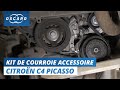 Comment changer le kit de courroie d'accessoire sur Citroën C4 Picasso - Tutoriels Oscaro