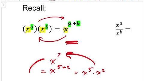 Pre-Calculus 11 Lesson 5.0a "Exponents Review"