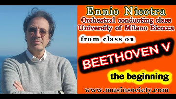 Orchestral conducting masterclass. Learn conducting technique with Ennio Nicotra. Beethoven V