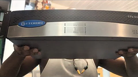 How to set up Crown CTS amplifier for a residential application