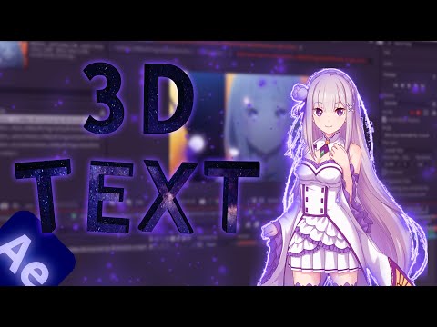 3D Text Element | After Effects AMV Tutorial