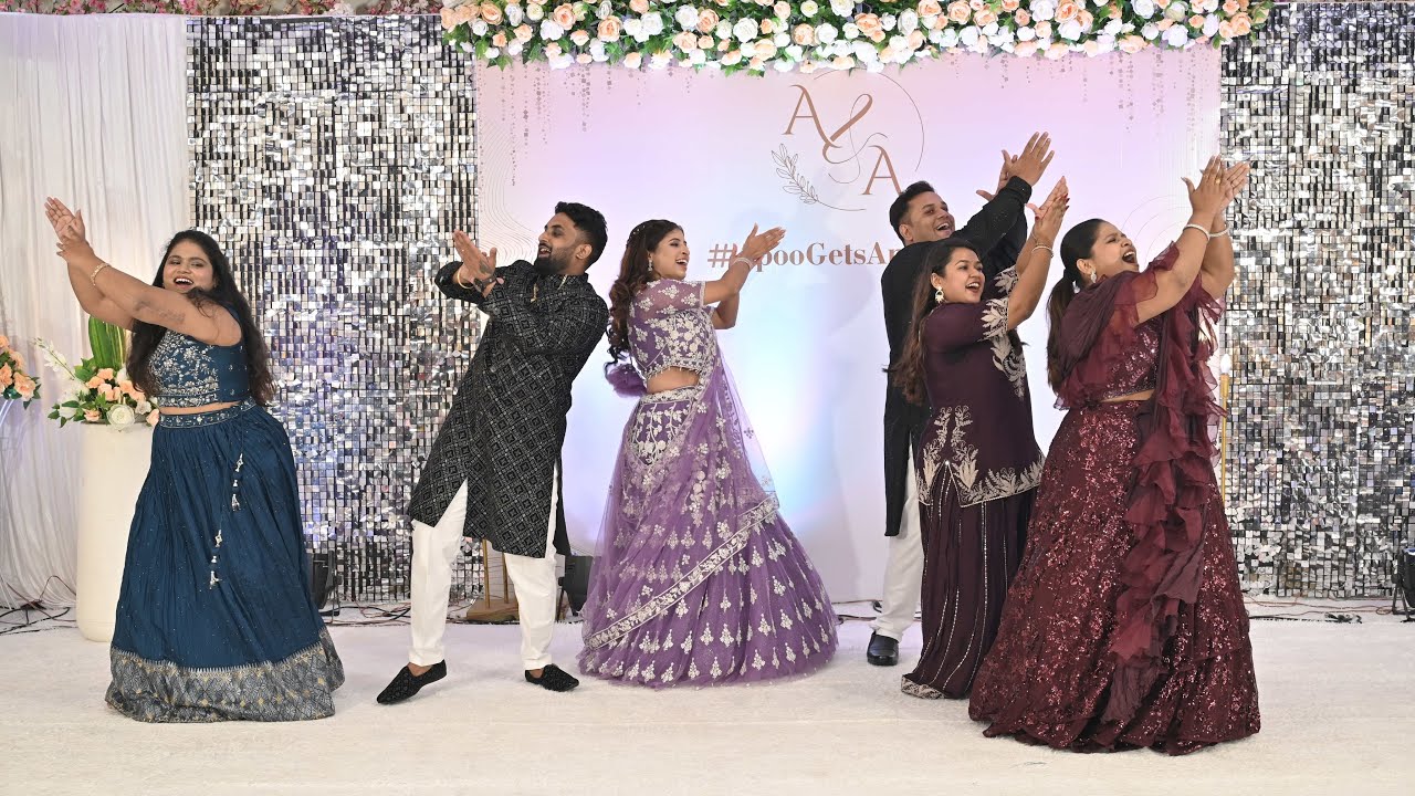 Groom’s Cousins Rock the Sangeet Night 💃🔥 | Saree Ke Fall Sa x Mast Kalandar x Sauda Khara Khara