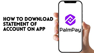 HOW TO DOWNLOAD STATEMENT OF ACCOUNT ON PALMPAY APP