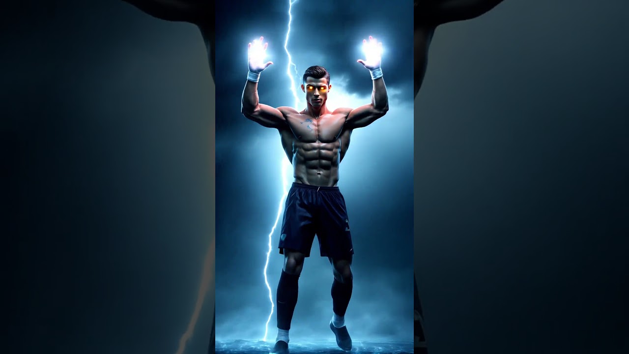 Cristiano Ronaldo Unites with Lightning ⚡ | The Ultimate Power Fusion! #ronaldo