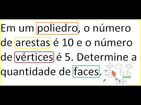 Vídeo: Qual é a fórmula de Euler usando o número de faces do tetraedro tendo vértices como 4 e 6 arestas?