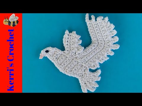 Crochet Dove Tutorial – Crochet Applique Tutorial