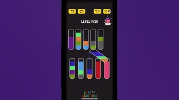 Water Sort puzzle level 1420 | AYU Gamester #shorts
