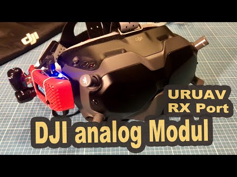DJI FPV Brille mit analog Modul RX Port