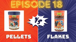 Flakes VS. Pellets: Feeding Goldfish - Episode: 18 Do Goldfish Eat A Lot Should I Feed Flakes Or Pellets