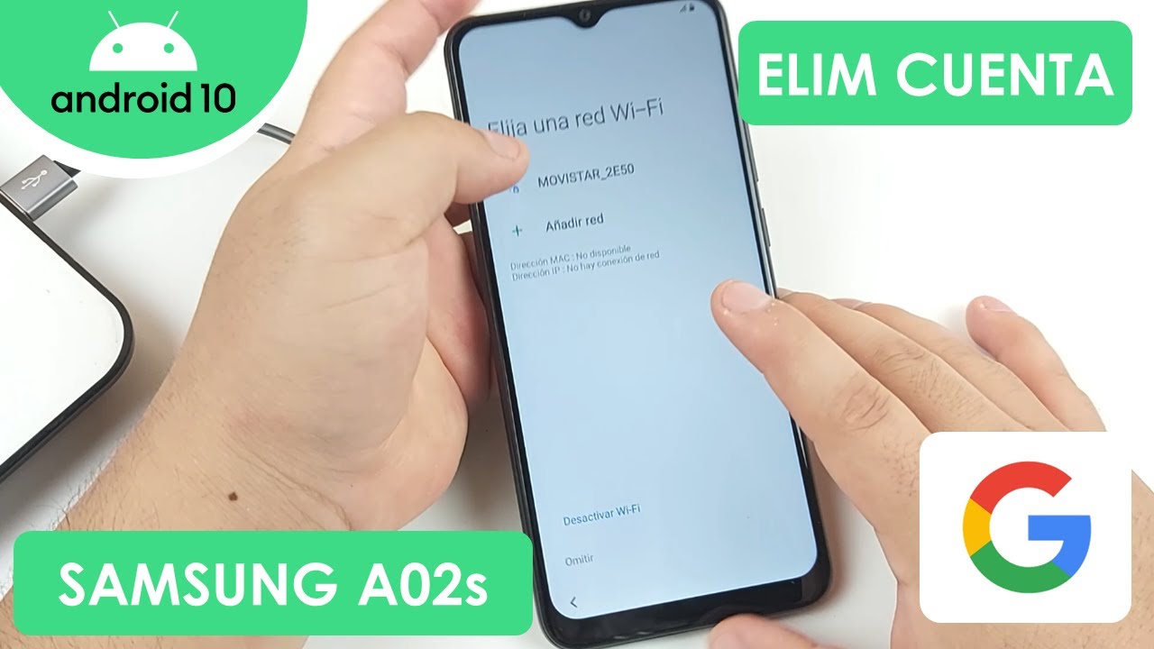 Eliminar Cuenta de Google Samsung Galaxy A02s | Android 10 - YouTube