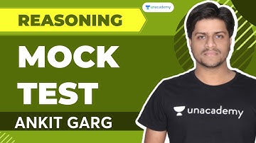 Reasoning Mock Test | SSC Exams | Ankit Garg | Unacademy Live SSC Exams