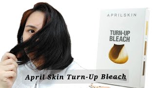 Bleaching my hair at home | April Skin Turn-up Bleach
