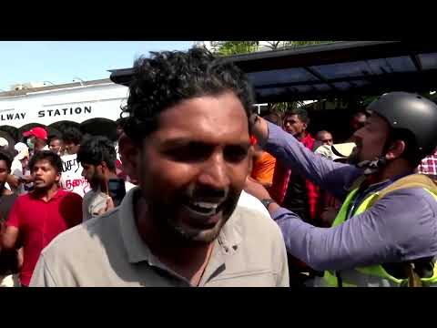 Sri Lankans protest Wickremesinghe's presidency bid