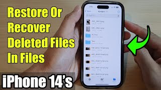 iPhone 14/14 Pro Max: How to Restore Or Recover Deleted Files In The Files App screenshot 5