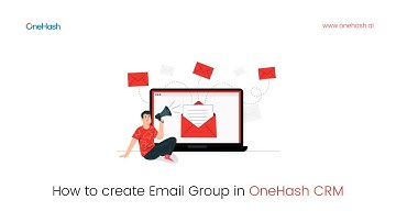 How to create Email Group in OneHash CRM