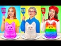 أنا مقابل جدتي في تحدي تحضير الطعام حيل غذائية رائع Multi DO Smile 