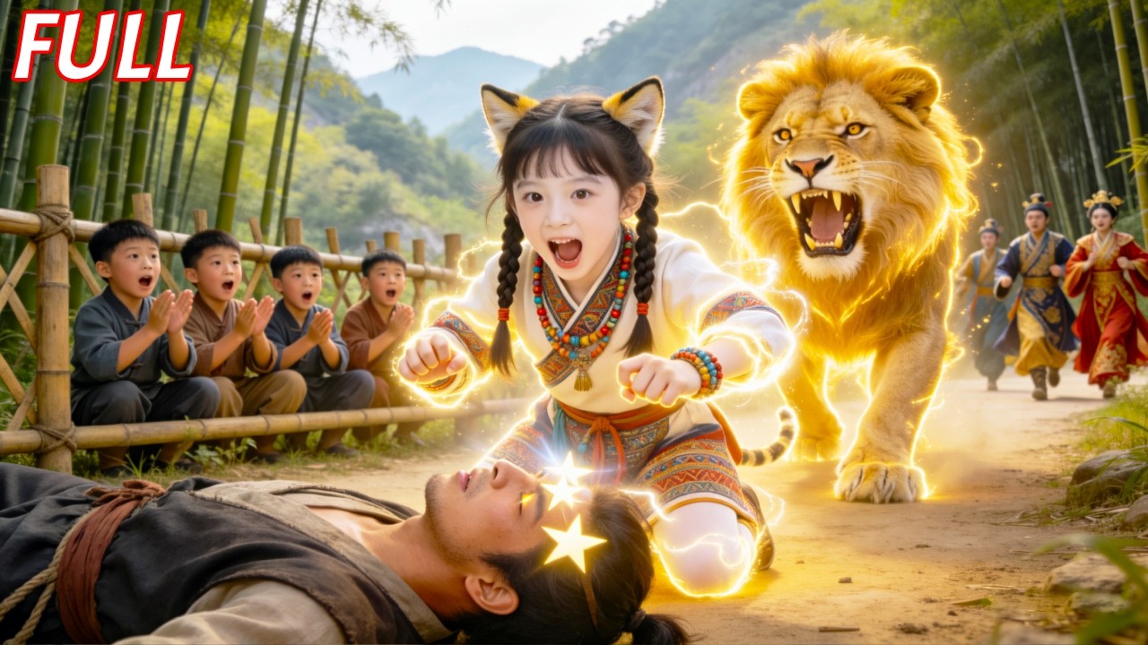 農村女孩一聲「獅吼功」震暈小偷💥！意外救下四位小王子👑被國王親自接進王宮，逆襲成最受寵公主✨💖！#熱門短劇 #chinesedrama #短劇全集