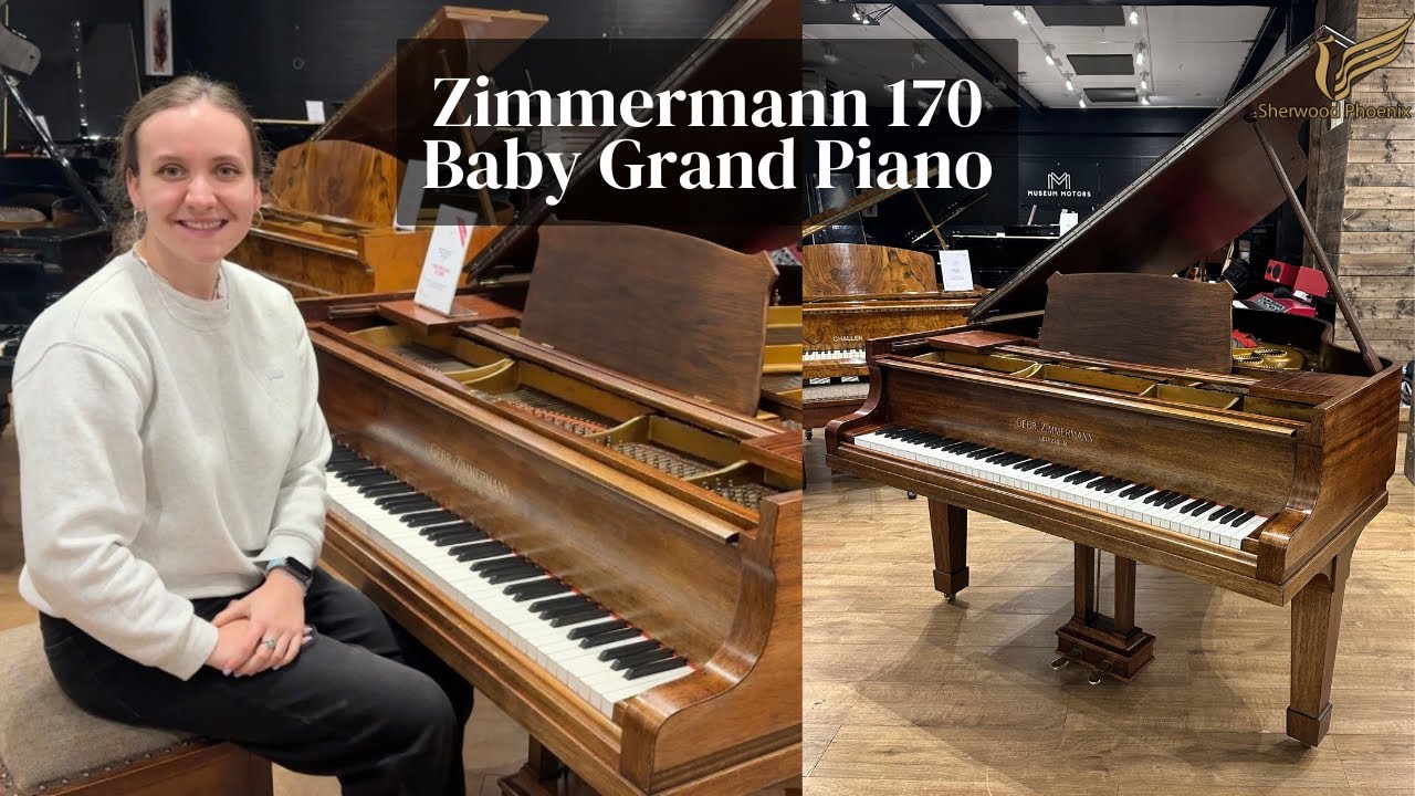Zimmermann 170 Baby Grand Piano Mahogany | Review & Demo
