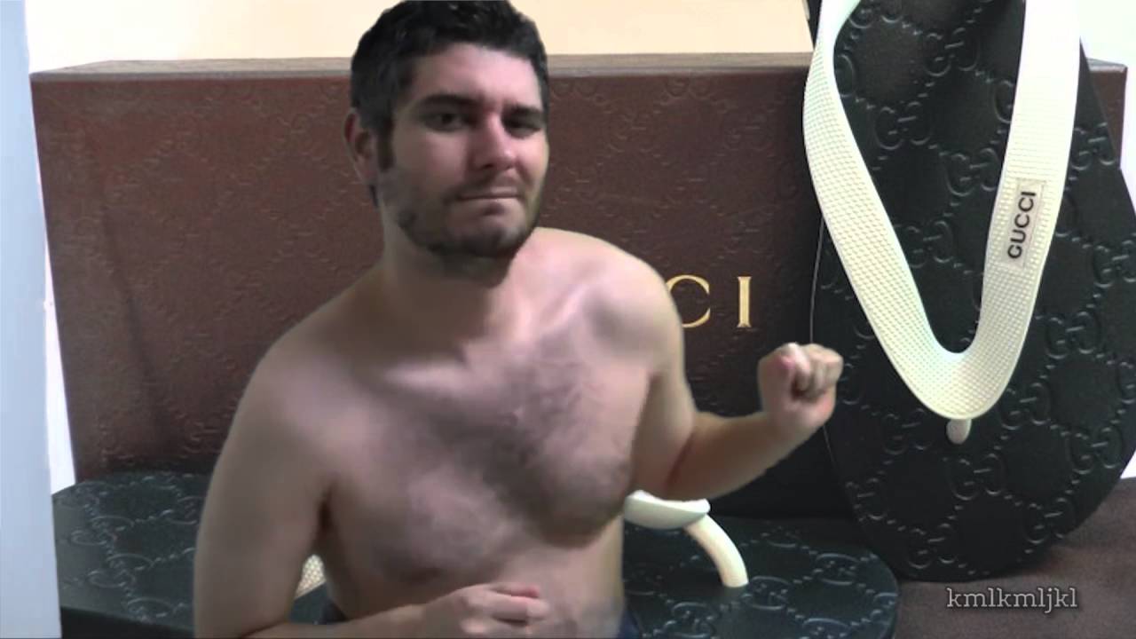 gucci flip flops YouTube