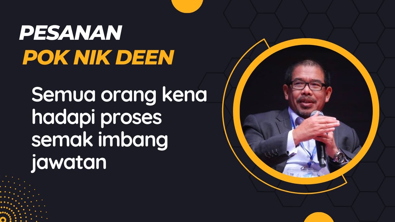Semua orang kena hadapi proses semak imbang jawatan