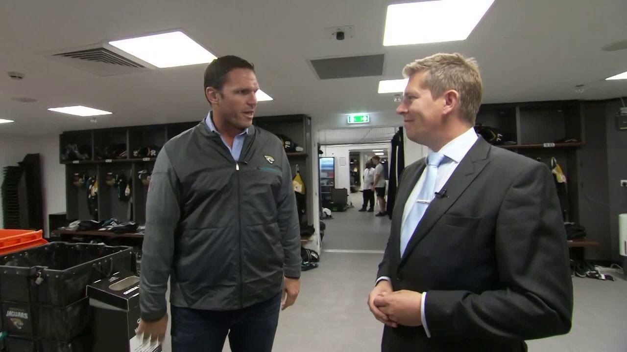 Take a tour of the Jacksonville Jaguars locker room at Wembley Stadium