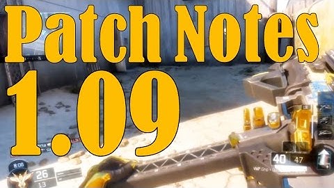 Black Ops 3 1.09 Patch Notes! ( 18/04/16 UPDATE! )