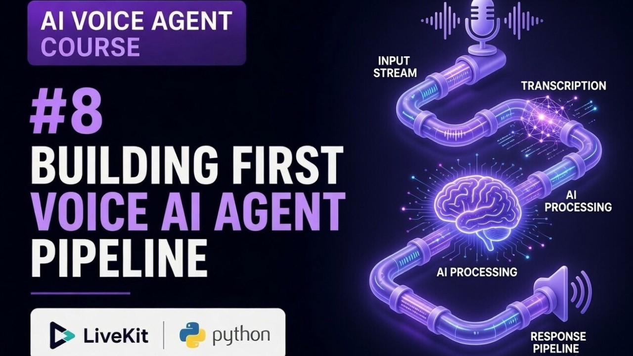 AI Voice Agent Course | #8 Building Your First Voice Agent Pipeline ...