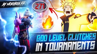 TOURNAMENT HIGHLIGHTS 🏆 OF FREE FIRE INDIA 🇮🇳 GOD LEVEL CLUTCHES 🔥 BY MOKHRIA FF 👑