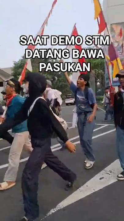 KETIKA ANAK STM DATANG BAWA PASUKAN SAAT DEMO#beritaviral #demo #dpr #fyp #viral #reels