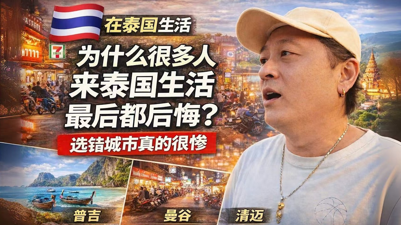 为什么很多人来泰国生活，最后都后悔了？｜选错城市真的很惨｜｜感谢您一路的支持【Sean的世界TV】频道，欢迎加入我的会员频道，谢谢您一路的陪伴！