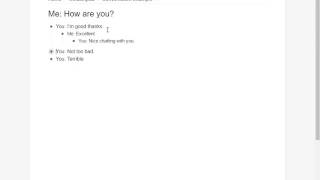 Mocking up Conversation Flow using Workflowy