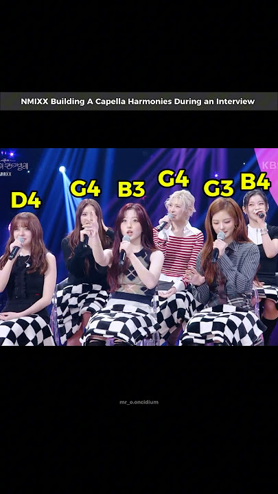 NMIXX Building A Capella Harmonies During an Interview