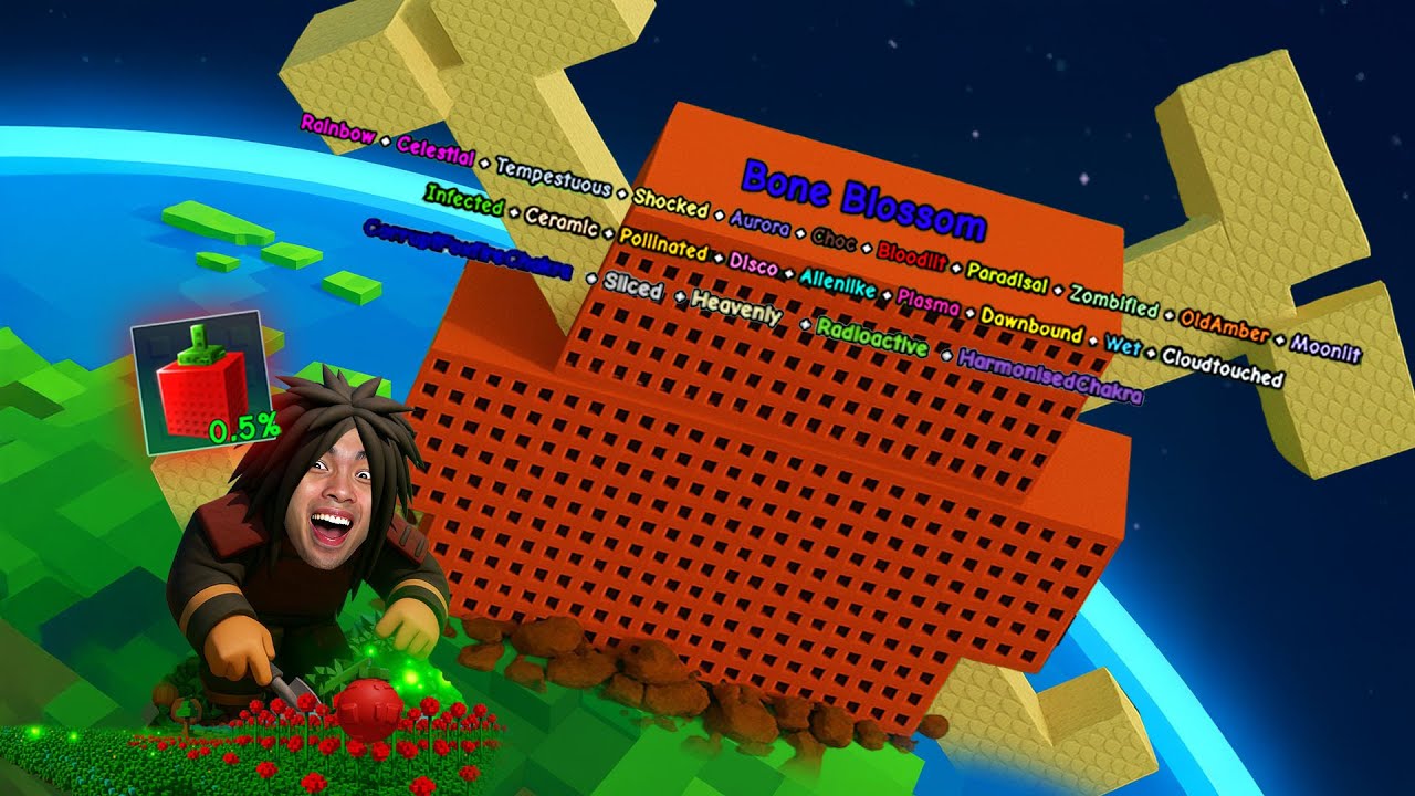 สุ่มผล 0.5% ไว้ประดับสวน…เป้าหมายโบนบลอสซั่ม 1,000T ! | Grow a Garden Roblox