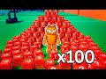 RETO: ABRIR 100 LUCKY BLOCKS en el TSUNAMI BRAINROT 😨🌊