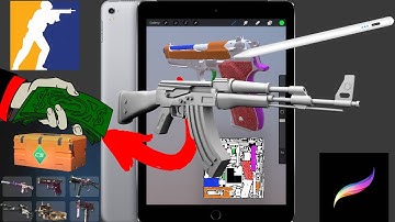 Learn CS2 Skin Making with Me Live Procreate AK-47 CSGO Skins