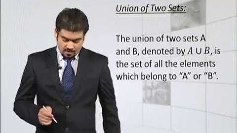 Math - Fsc Part 1 chapter 2 Union and Intersection of Sets - Math